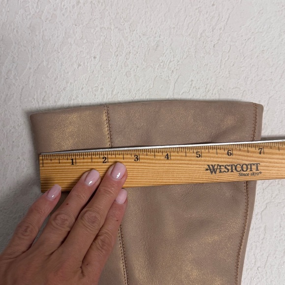 Timberland Leather Women's iridescent Beige Wedge Boots 6.5 - Picture 14 of 14